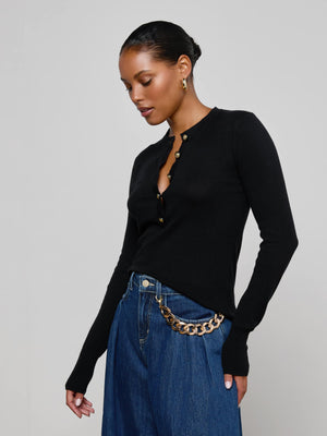 Ronda Knit Henley Top