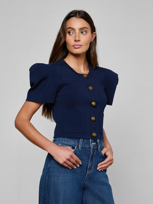 Britt Statement Shoulder Cardigan