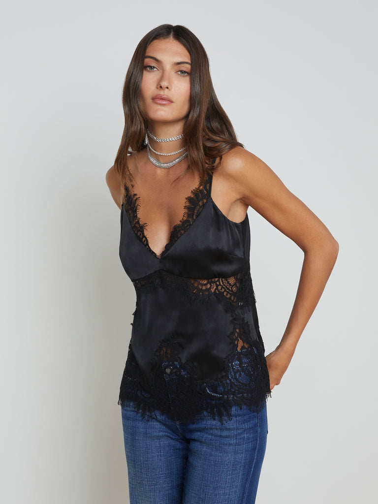 Mitsu Silk Lace Camisole camisole L'AGENCE   