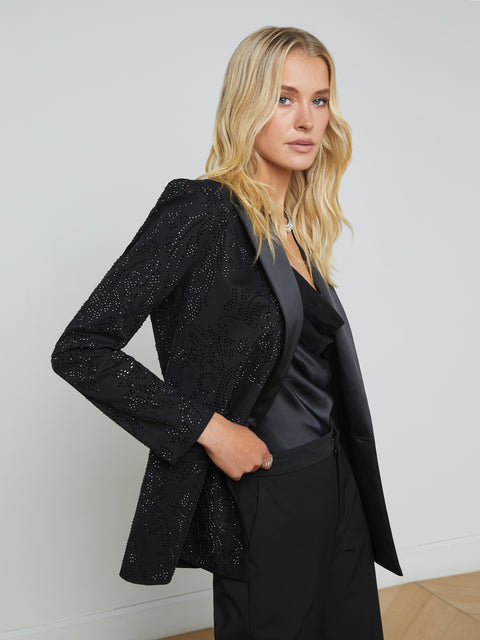 Jericho Rhinestone Blazer blazer L'AGENCE   