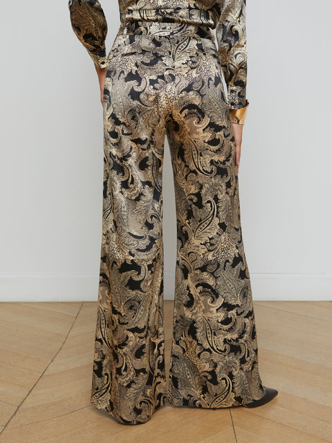 Pilar Silk Wide-Leg Pant pant L'AGENCE   