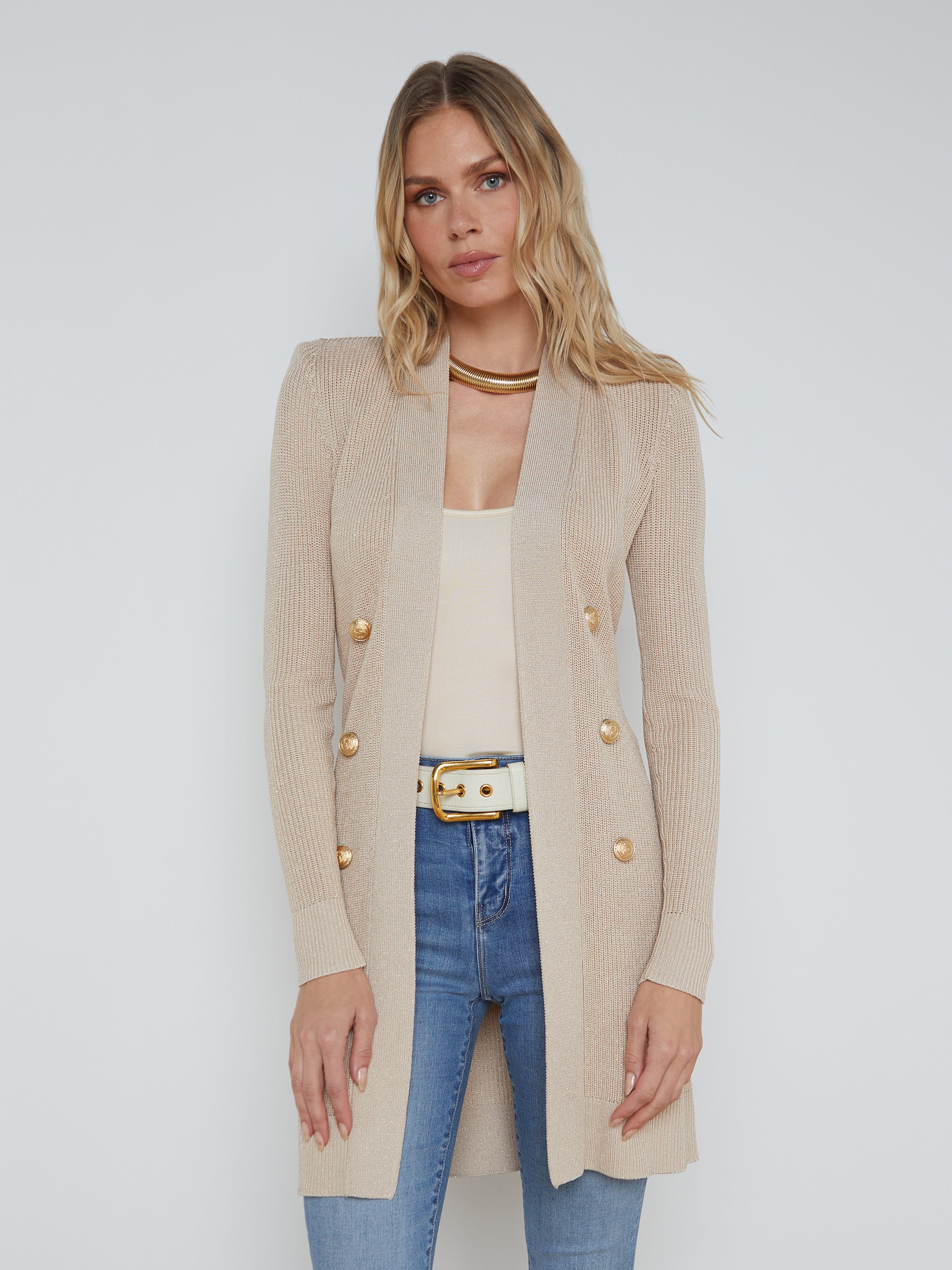 Featured: Noe Double-Breasted Cardigan