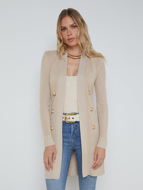 Noe Double-Breasted Cardigan cardigan L'AGENCE   