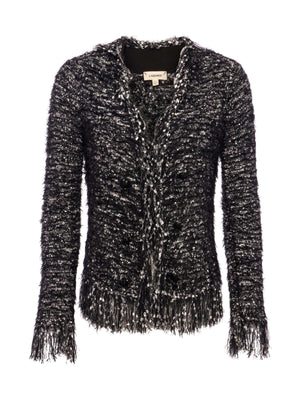 Azure Fringe Cardigan Blazer blazer L'AGENCE Sale