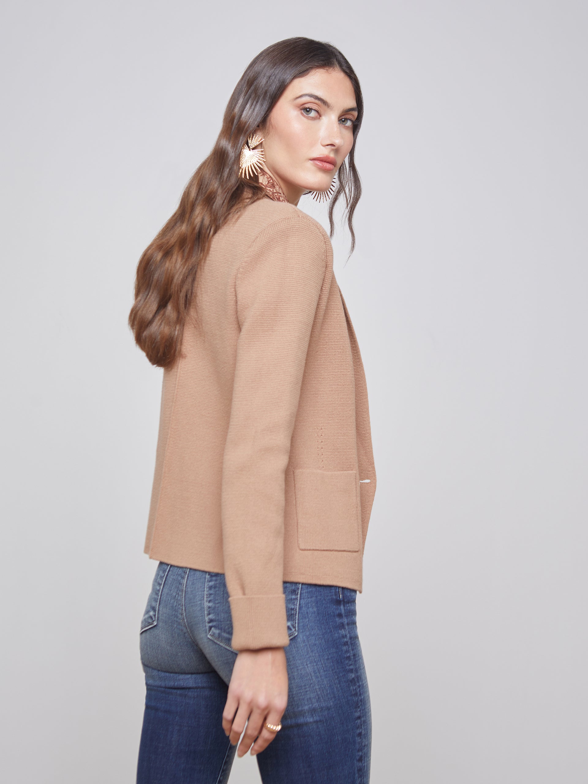 Sofia Knit Blazer blazer L'AGENCE   