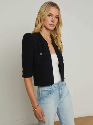 Delilah Cropped Cardigan cardigan L'AGENCE
