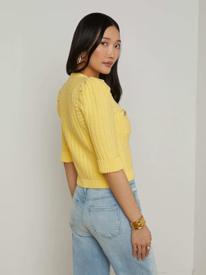 Delilah Cropped Cardigan cardigan L'AGENCE