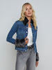 Shea Shearling Denim Jacket jacket L'AGENCE Sale