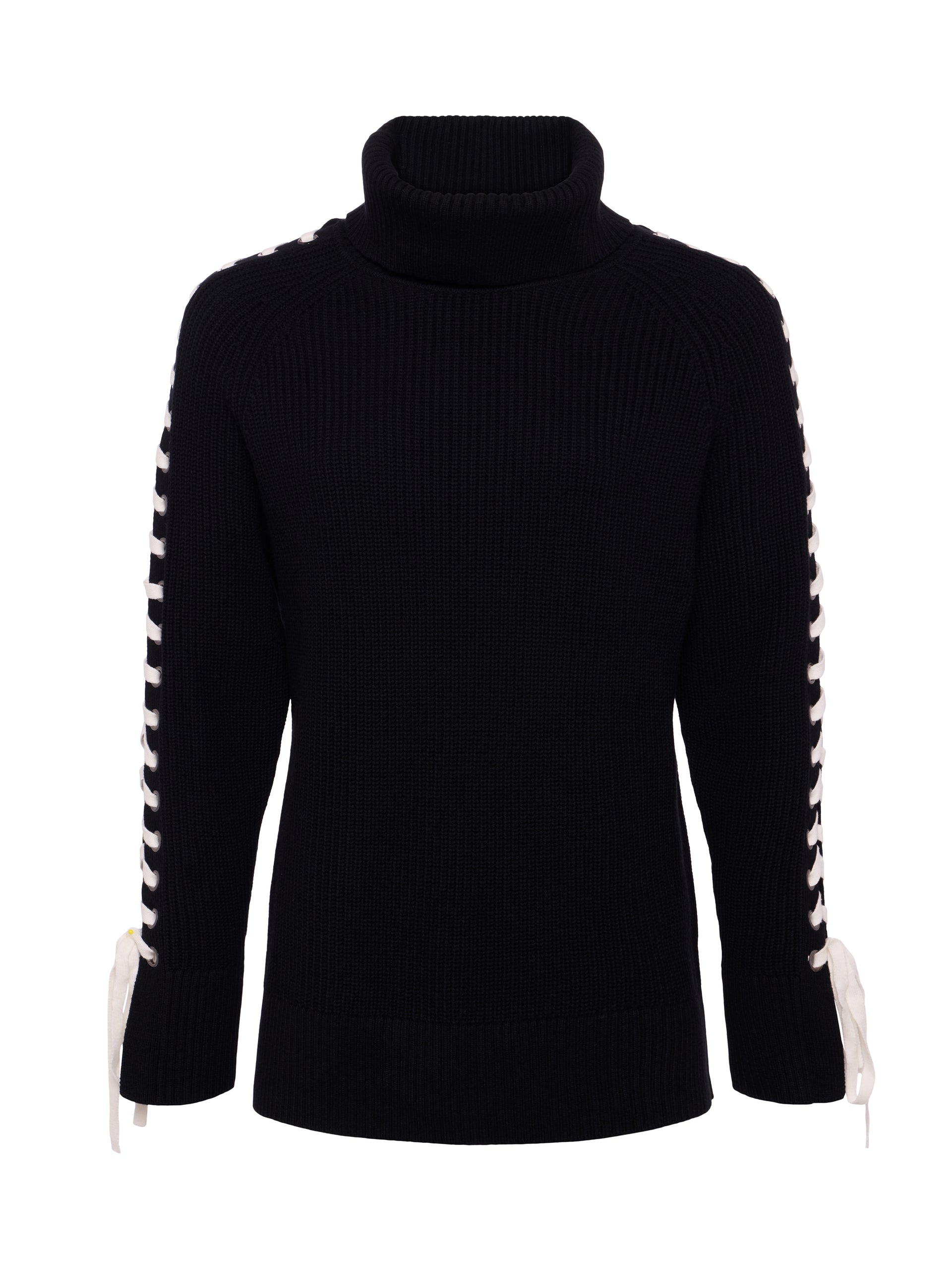 Nola Lace-Up Turtleneck turtleneck L'AGENCE Sale