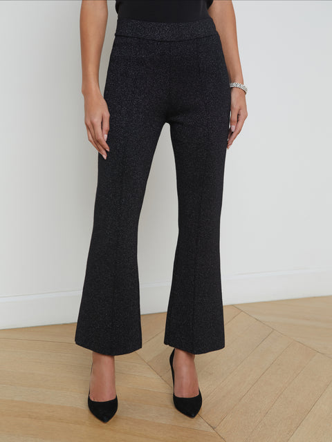 Ren Cropped Flare Knit Pant pant L'AGENCE   