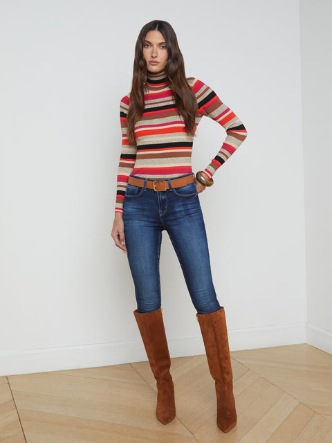 Olene Striped Turtleneck turtleneck L'AGENCE   