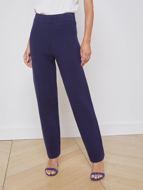 L'AGENCE Enda Knit Pant in Midnight
