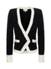 Georgia Contrast Cardigan Blazer blazer L'AGENCE   