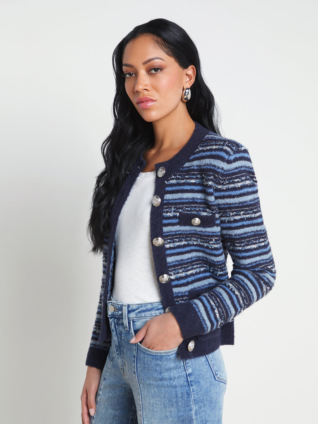 BOUTIQUE GLANCE SWEATER KNIT CARDIGAN
