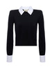 أبريل collared pullover