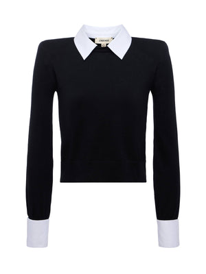 أبريل collared pullover