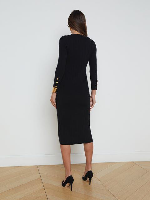 Kyra Ribbed Duster Dress dress L'AGENCE   