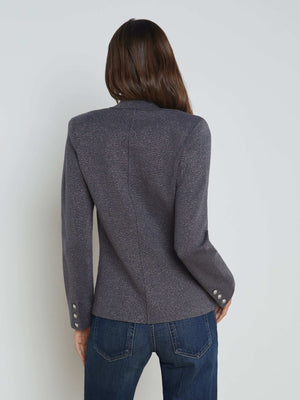 Kenzie Metallic Knit Blazer blazer L'AGENCE Sale