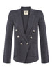 Kenzie Metallic Knit Blazer blazer L'AGENCE   