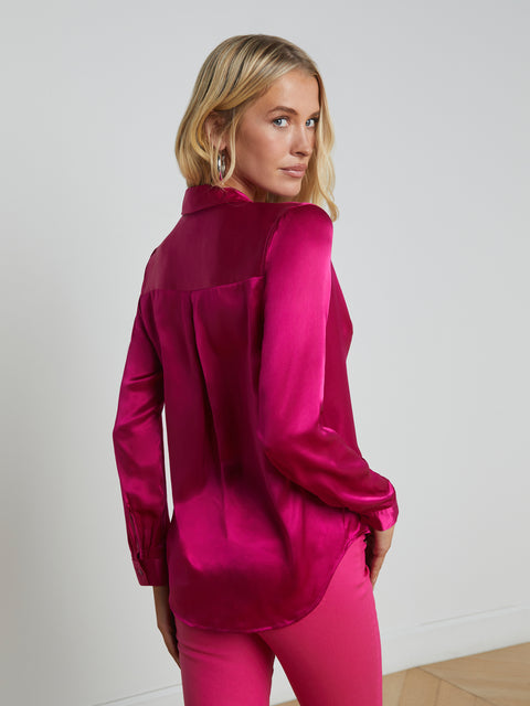 Tyler Silk Blouse blouse L'AGENCE   