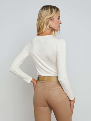 Tess Long Sleeve Tee tee shirt L'AGENCE