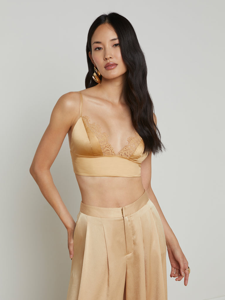 Ginger Silk Bralette bralette L'AGENCE Sale