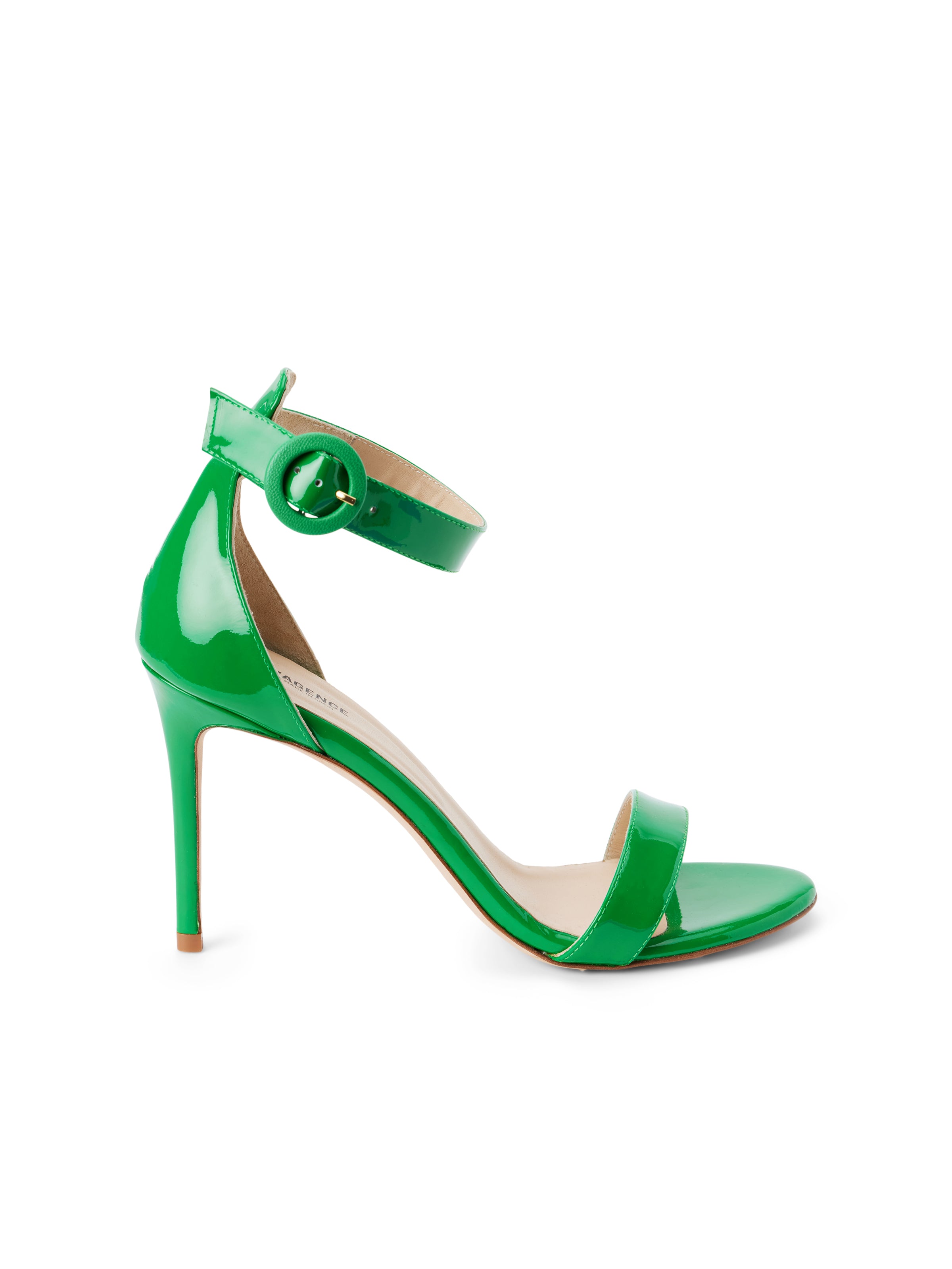 Bright Thick Heel Single Strap Pump Heels | Heels, Green heels, Trending  shoes