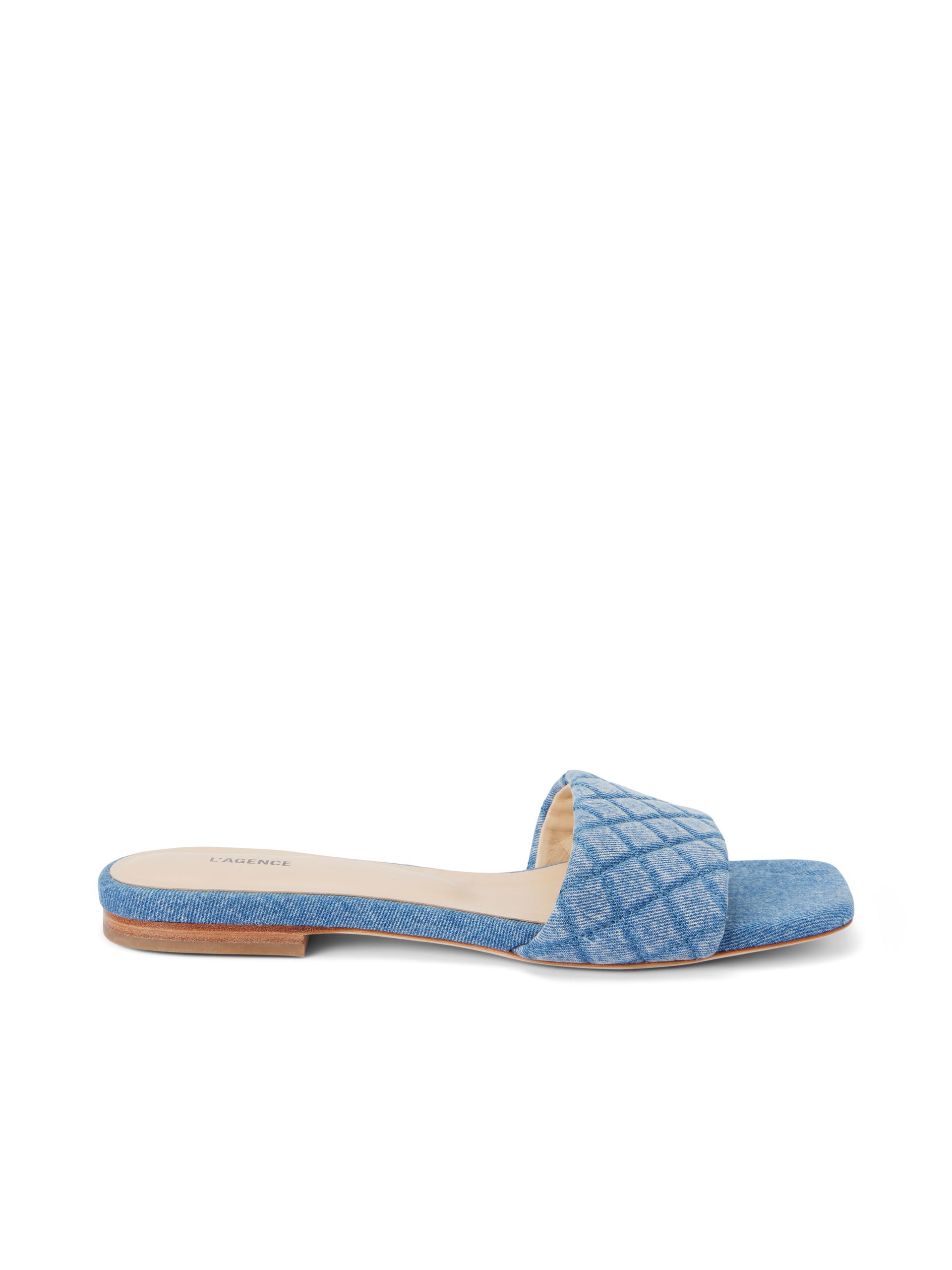 Aloise Denim Slide Sandal shoes L'AGENCE