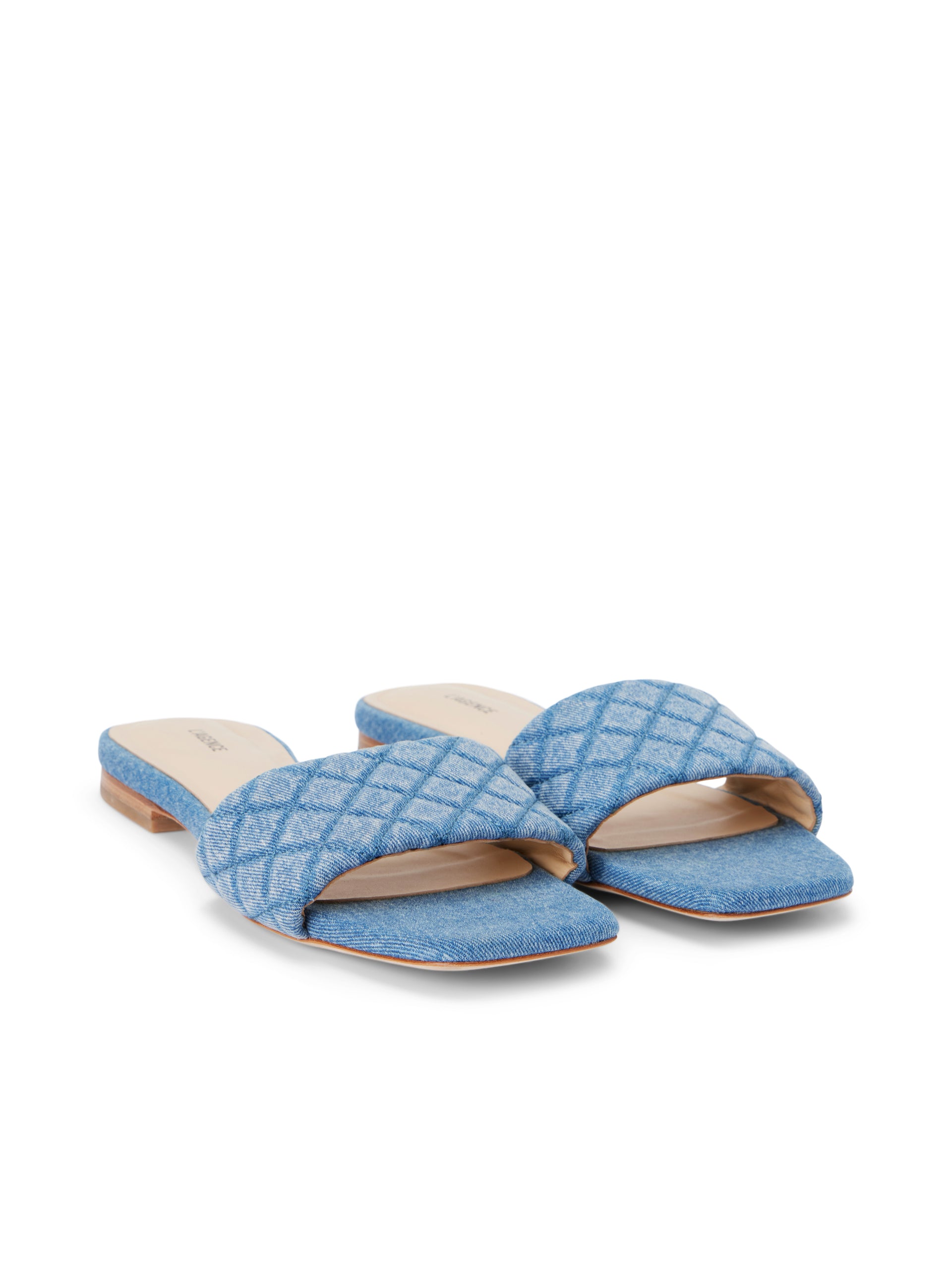 Aloise Denim Slide Sandal shoes L'AGENCE