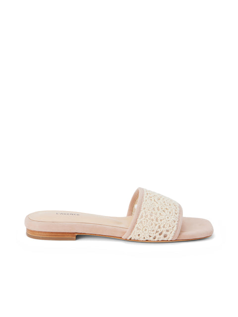 Armelle Crochet Slide Sandal shoes L'AGENCE Sale