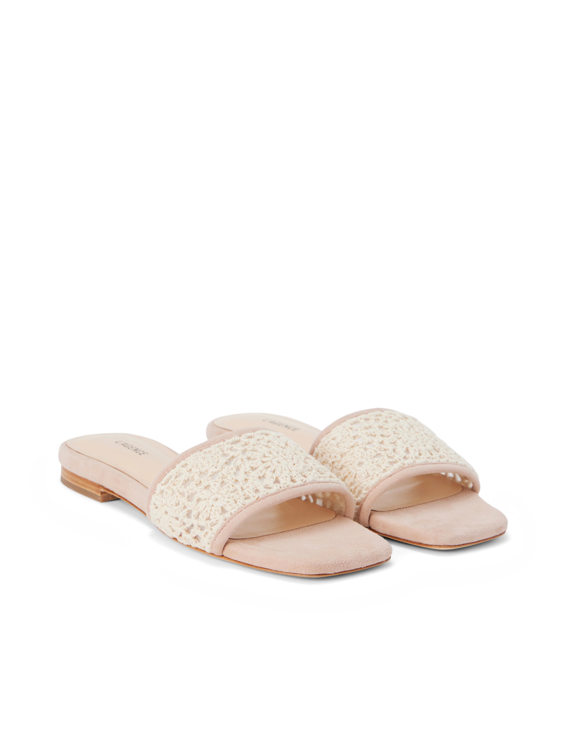 Armelle Crochet Slide Sandal shoes L'AGENCE Sale