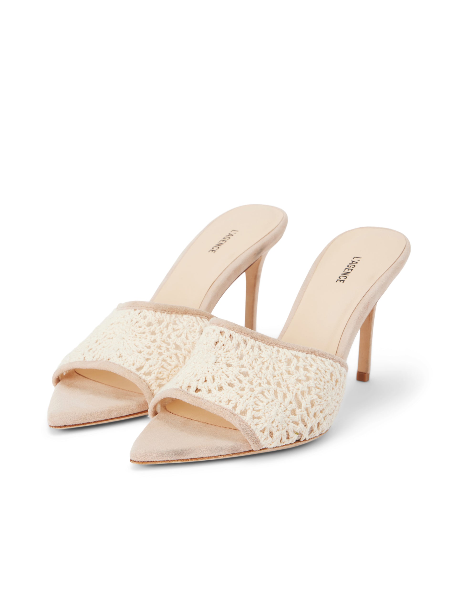 Armande Crochet Mule shoes L'AGENCE Sale