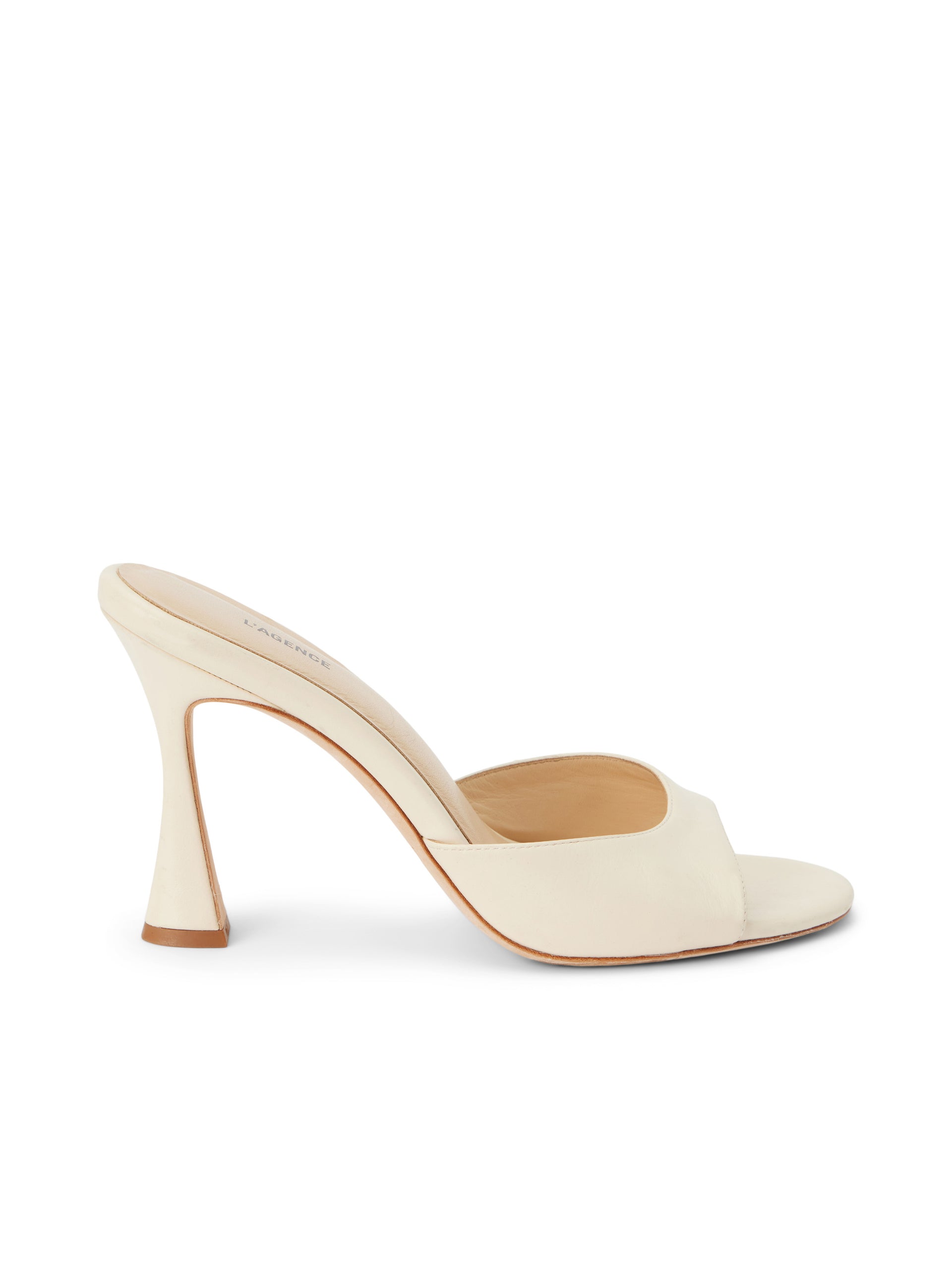 Avery Leather Peep-Toe Mule shoes L'AGENCE