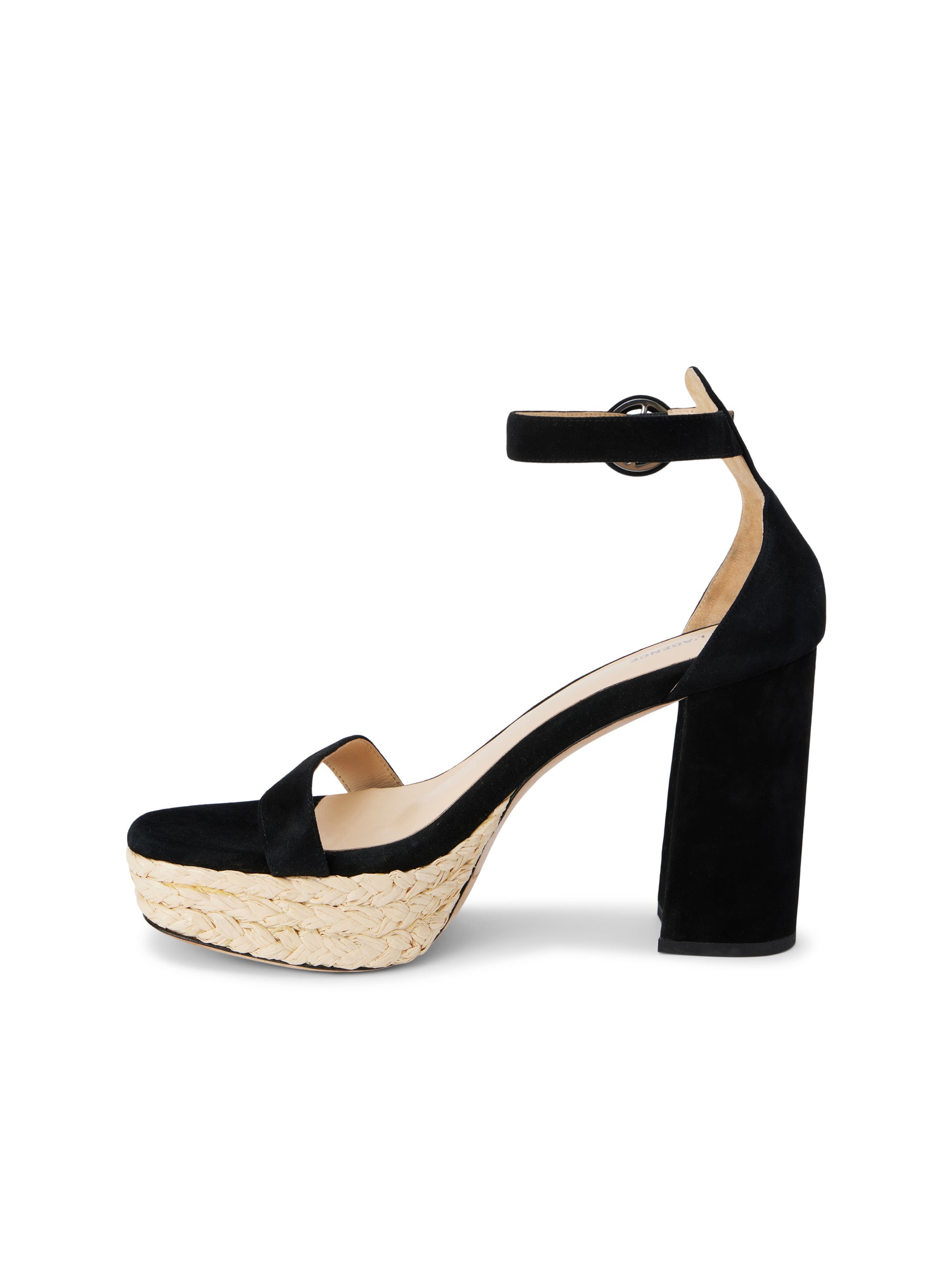 Avia Suede Platform Heeled Sandal shoes L'AGENCE Sale