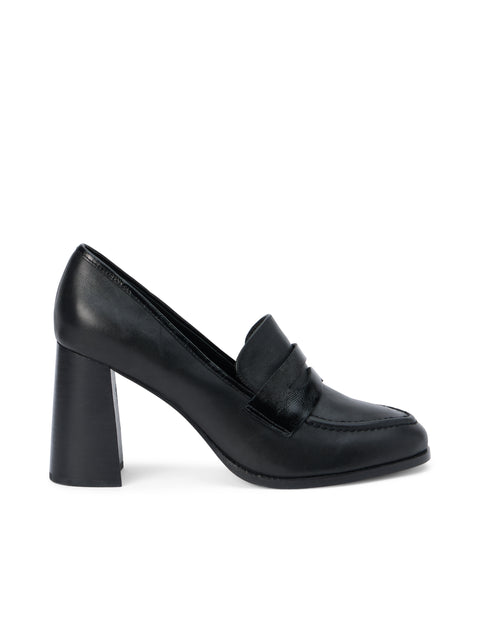 Blanche Heeled Leather Loafer loafer L'AGENCE Sale