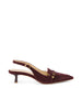 Brigette Suede Slingback mule L'AGENCE   