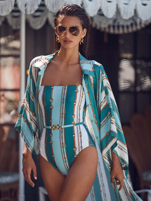 Tory Bandeau One-Piece Swimsuit