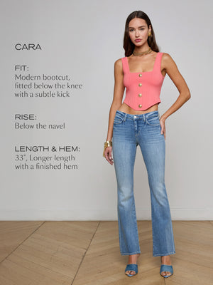 Cara Low-Rise Bootcut Jean
