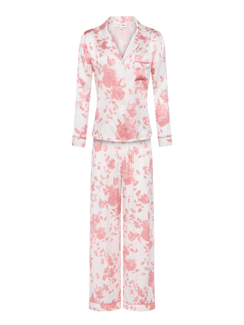 Inez Silk Long Pajama Set sleepwear L'AGENCE