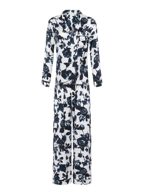 Inez Silk Long Pajama Set sleepwear L'AGENCE