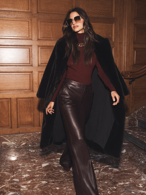 Livvy Leather Trouser preorder L'AGENCE   