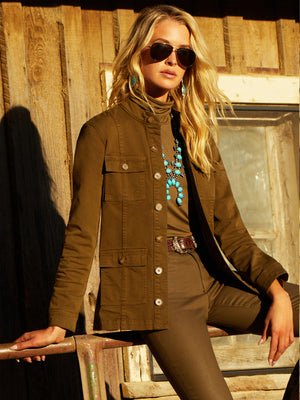 Image - Eudice Denim Utility Jacket  L'AGENCE   