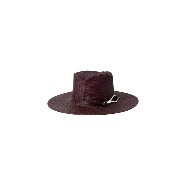 【新品タグ付】ALEXIA STAM Flat Brim Fedora Hat Estella Fedora in Espresso | L'AGENCE
