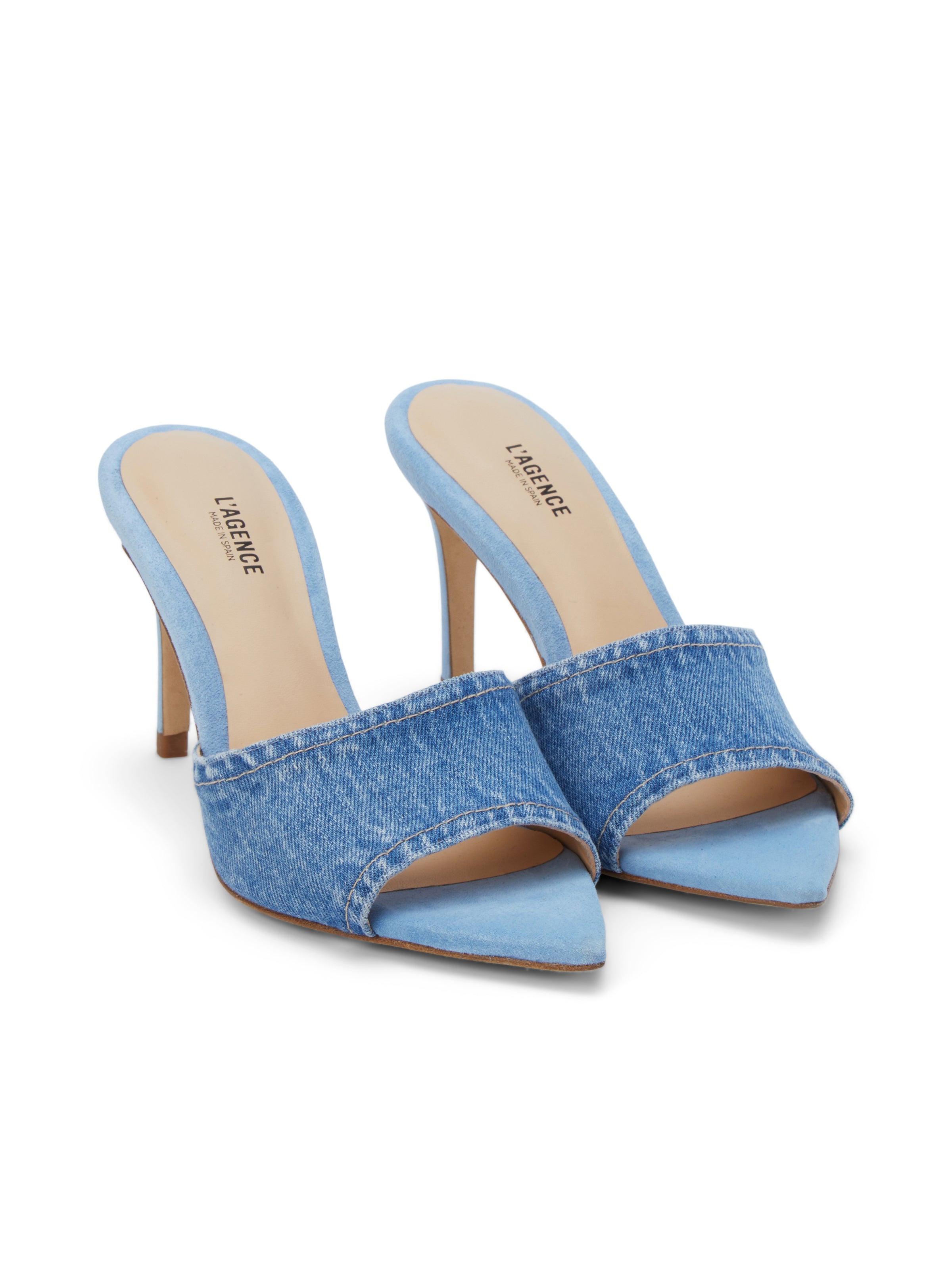 Lolita Denim Open-Toe Mule shoes L'AGENCE