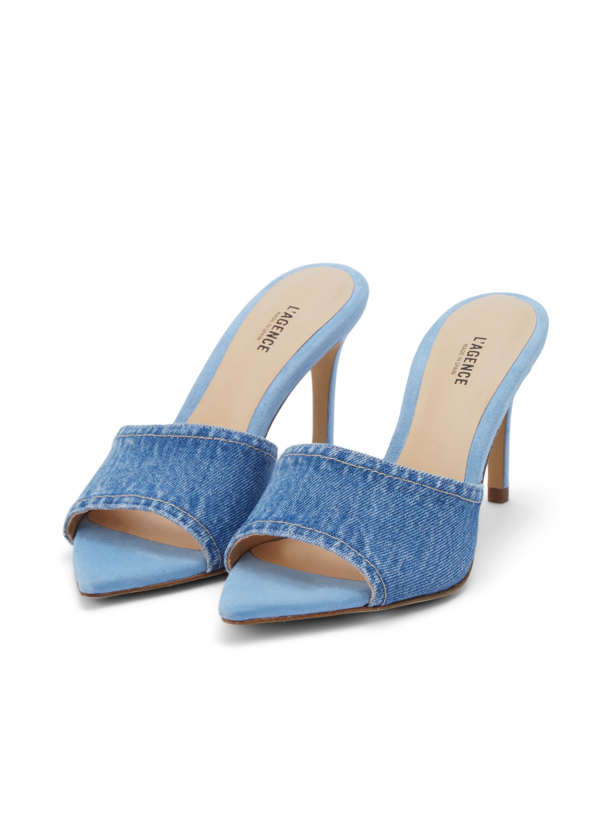 Lolita Denim Open-Toe Mule shoes L'AGENCE