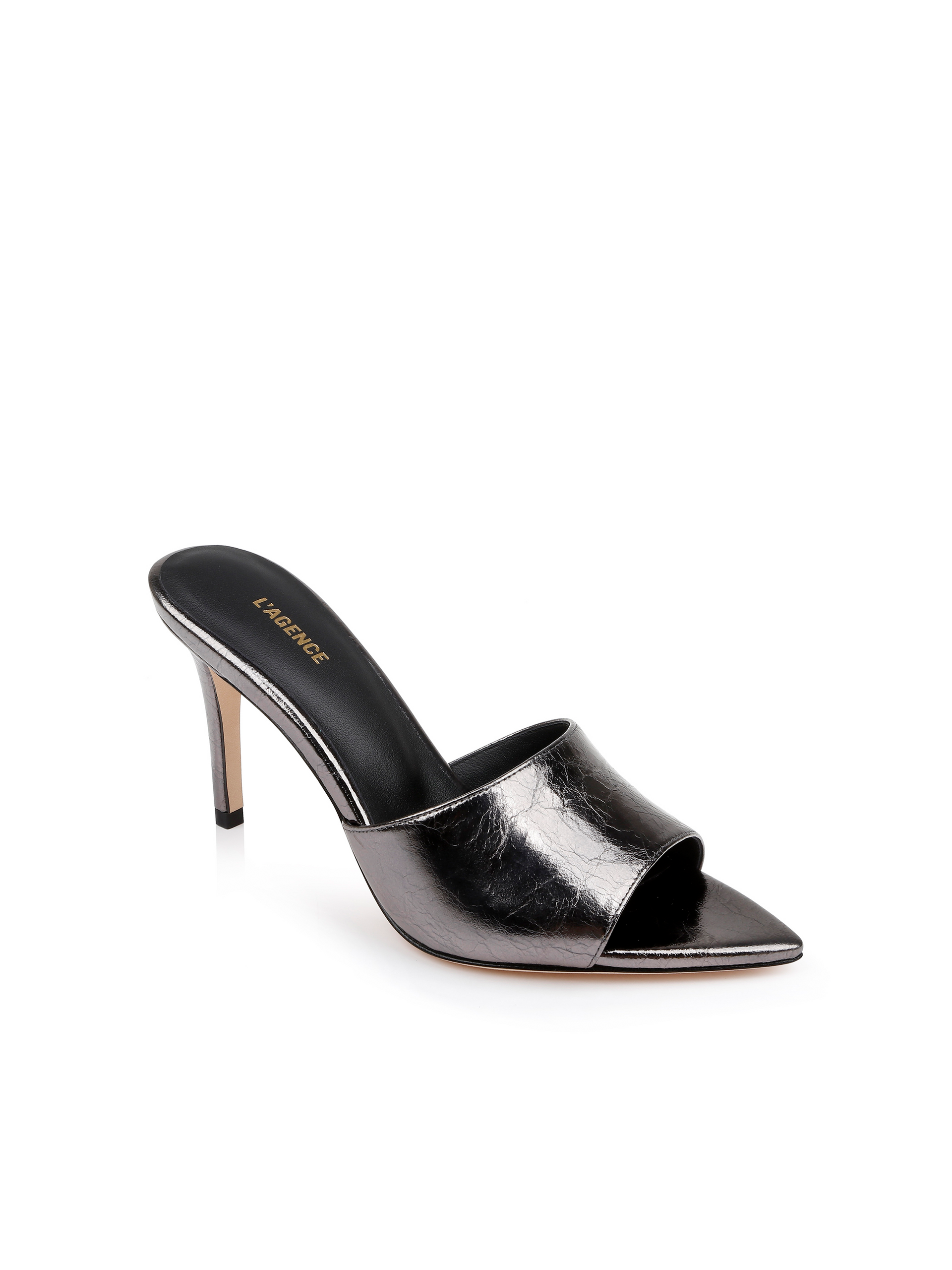 Lolita Leather Open-Toe Mule shoes L'AGENCE Sale