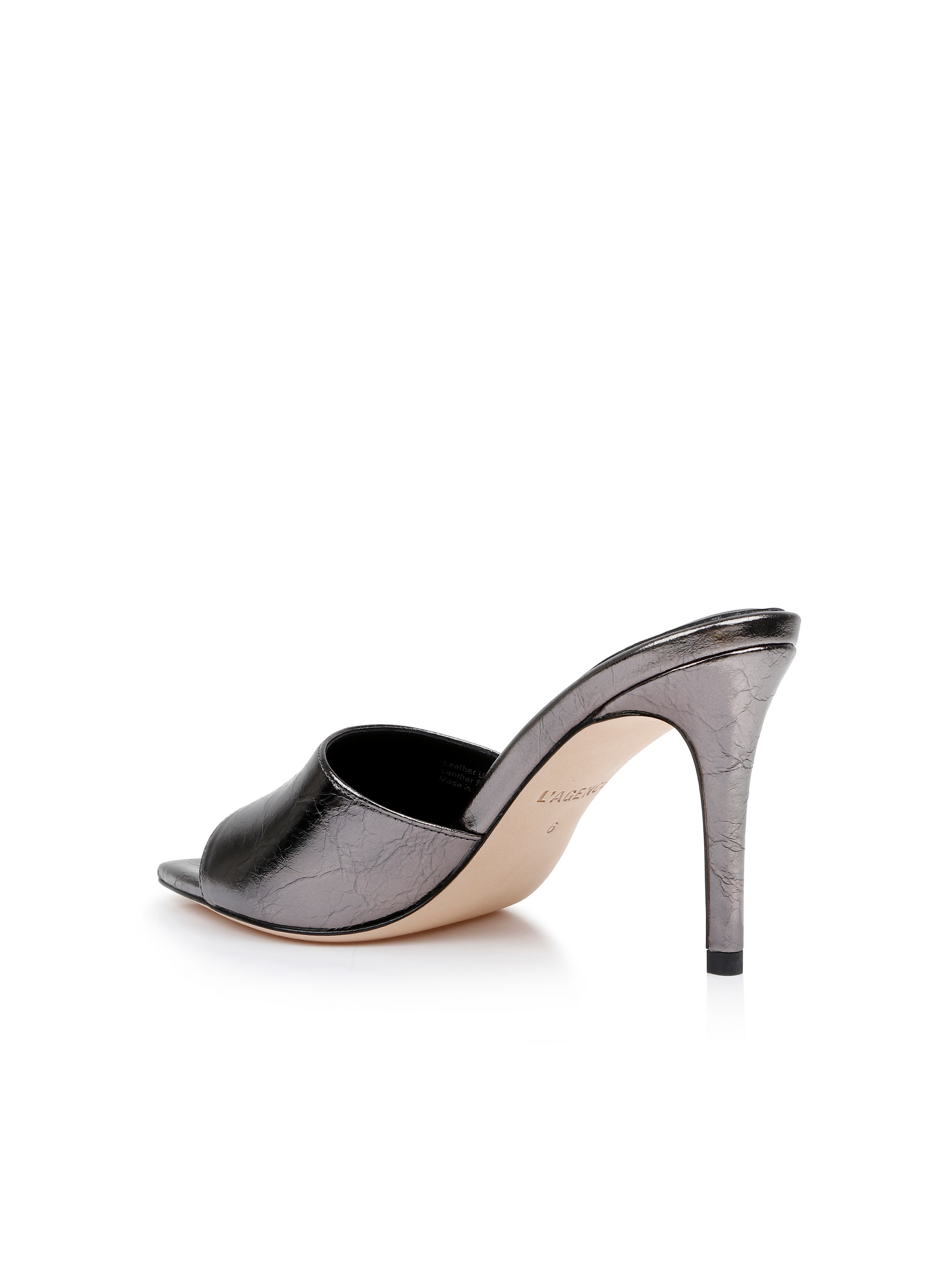 Lolita Leather Open-Toe Mule shoes L'AGENCE Sale