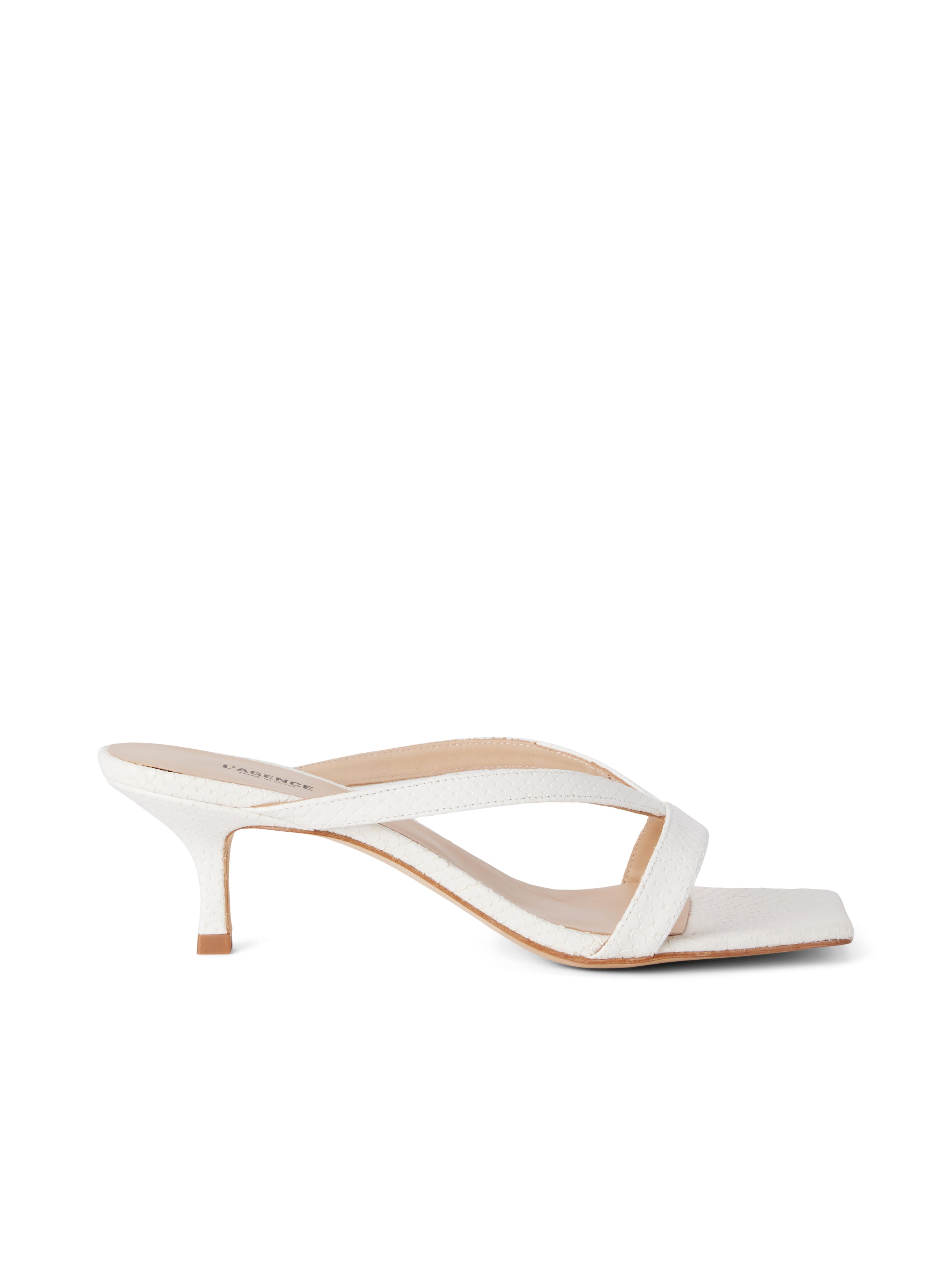 White kitten 2025 heel sandals