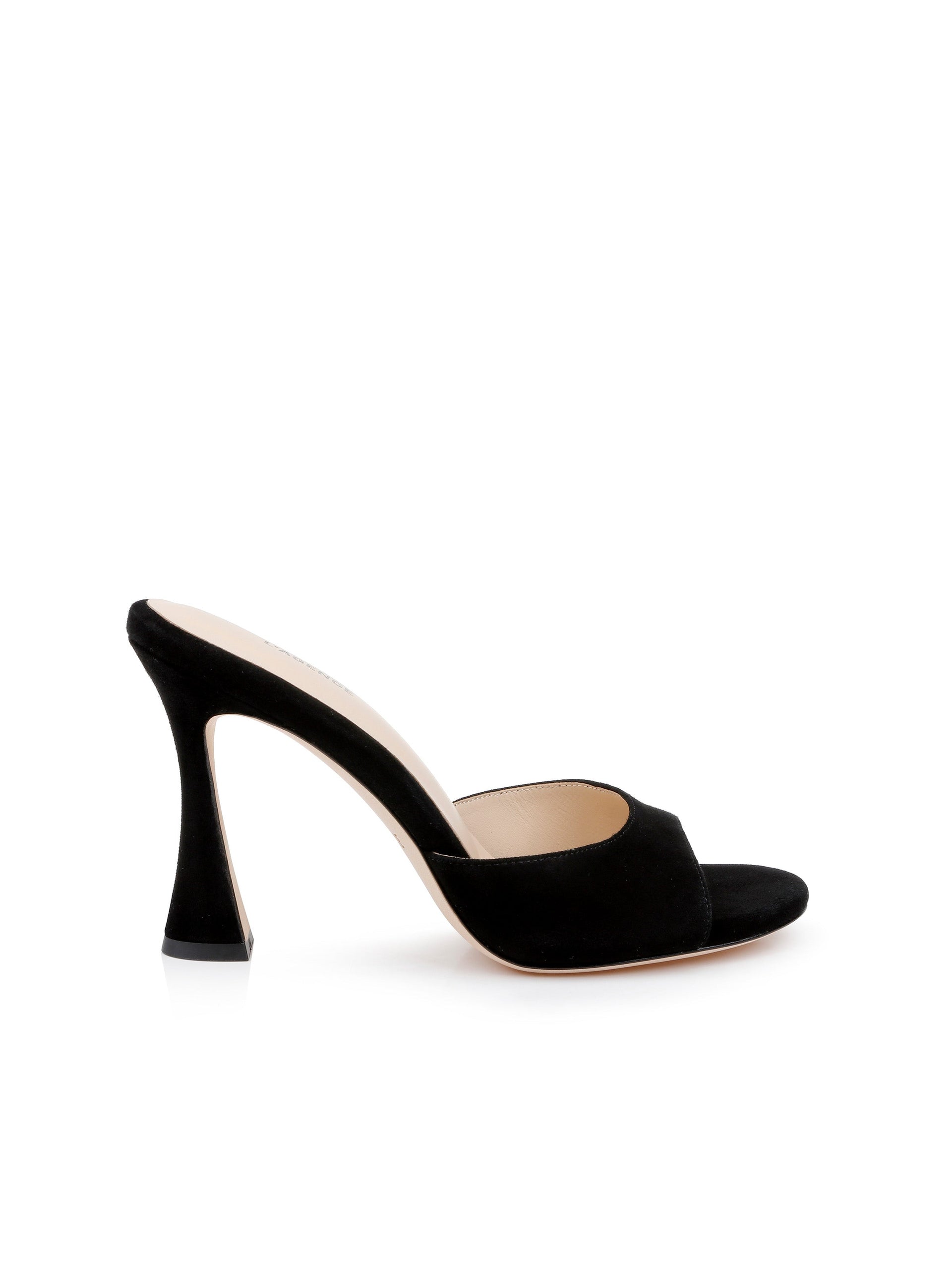 Mule à bout ouvert en daim Avery