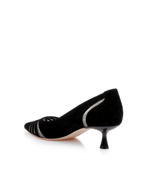 Eglantine Suede Kitten Pump pump L'AGENCE   